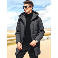 【自营】enk 男士羽绒服连帽防水拉链设计通勤连帽中长款男式羽绒服