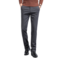 【自营】enk 男士西裤修身商务正装西服裤子男休闲西装裤直筒免烫