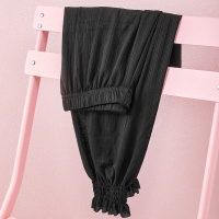 ENK春季防蚊防晒阔腿收脚裤可外穿女士睡衣家居服睡裤休闲裤打底裤