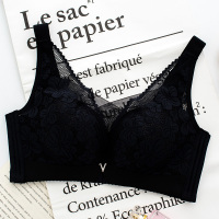 ENK 小胸聚拢 无钢圈侧收副乳性感蕾丝文胸