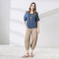 诗萌2018T恤夏季新品复古女港式百搭宽松透气慵懒休闲T恤