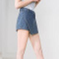 诗萌牛仔裤裙女夏2018新款短款不规则韩版热裤a字百搭牛仔短裤女