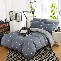 细工坊套件家纺四件套纯棉床上用品 全棉床品套件床单被套1.5m/1.8m床通用