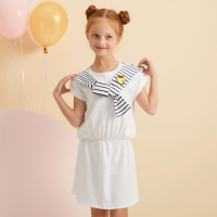 moomoo童装女童肩绑带连衣裙