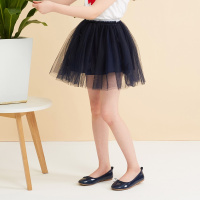 moomoo夏季裙子女甜美纱裙2017新款可爱短裙公主风半身裙女童装