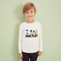 美特斯邦威童装男童针织长袖T恤2017迪士尼米奇中大童卫衣