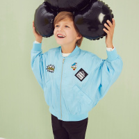 moomoo童装男童衣服2017新款迪士尼梭织休闲长袖外套