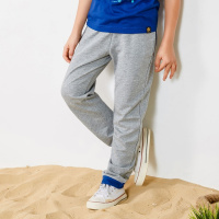 moomoo童装男童针织裤透气长裤夏季弹力休闲运动裤男