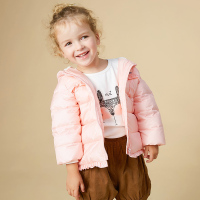 moomoo童装女婴童羽绒服冬装女童保暖上衣小宝宝大童外套