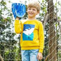 美特斯邦威童装春装男童针织上衣休闲长袖卫衣男