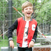 美特斯邦威男童装针织长袖上衣女2017春新款休闲运动外套