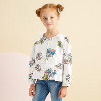 美特斯邦威童装女童精致印花梭织外套294758