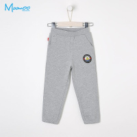 moomoo童装男童长裤2018春装新款中大童学生休闲针织长裤男