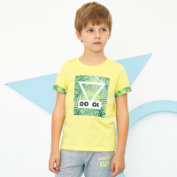 moomoo童装男童短袖T恤中大童夏季新款儿童休闲印花短袖男