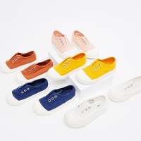 moomoo童装幼童鞋女2018夏季新款小宝宝儿童一脚蹬帆布鞋男童605013