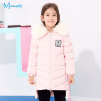 美特斯邦威童装女童时尚韩版长款羽绒服中大童冬季保暖外套