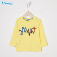 moomoo童装男中童基本印花针织T恤