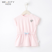 [折]米喜迪mecity童装2018夏新款婴儿连衣裙收腰可爱棉女宝宝裙