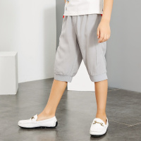 米喜迪mecity童装2018夏装新款男童舒适廓形梭织中裤