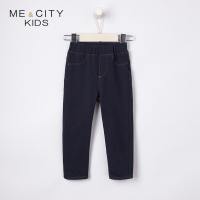 米喜迪mecity童装2018秋新款女童牛仔长裤