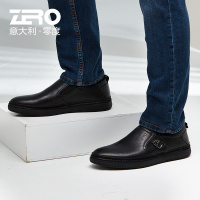 Zero零度休闲鞋男 休闲皮鞋新款鞋子 男真皮韩版潮流百搭潮鞋男鞋