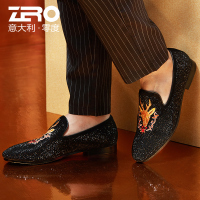 Zero零度男鞋18春季新款羊皮休闲皮鞋韩版个性时尚潮鞋男休闲鞋男