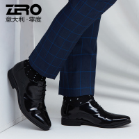 零度皮鞋男秋冬真皮鞋子男 英伦商务正装系带休闲英伦男鞋婚鞋潮