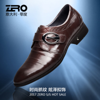 Zero零度正装皮鞋男韩版潮商务休闲皮鞋男士真皮皮鞋婚鞋百搭男鞋