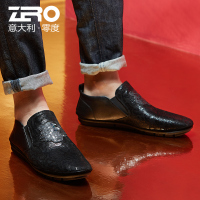 Zero零度休闲鞋男 2018春季新款真皮皮鞋男软底休闲男鞋时尚潮鞋