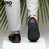 Zero零度皮鞋男2018春季新款英伦驾车鞋羊皮真皮男休闲皮鞋豆豆鞋