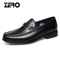Zero零度皮鞋2018秋季英伦套脚商务休闲鞋德比鞋正装皮鞋婚鞋