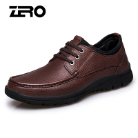 Zero零度男鞋2018秋季英伦时尚潮流商务男士休闲皮鞋真皮皮鞋