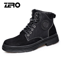 Zero零度马丁靴冬季系带高帮大头靴工装靴户外减震靴子