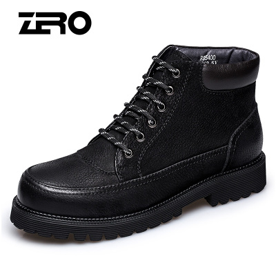 Zero零度棉靴冬季高帮加棉加绒男士马丁靴硬汉风格保暖大头靴