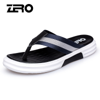 零度尚品(ZERO)尚品拖鞋 男夏季真皮人字拖潮流百搭休闲凉拖鞋 Z82096