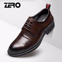 Zero意大利零度皮鞋 男2019秋季男士正装鞋真皮时尚结婚休闲鞋子 男