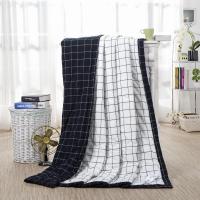 唛乐斯水洗色织全棉夏被 长绒棉内芯 全棉面料 全棉绗缝春秋被