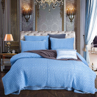 吉岳Giyou60支精梳纯长绒棉贡缎大版花四件套精美床上用品件套