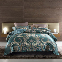 吉岳Giyou臻缎丝提花四件套 奢华床品贡缎丝棉提花系列