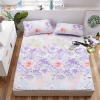 吉岳Giyou天然乳胶冰丝凉席三件套 防滑点设计 活性冰丝面料 天然乳胶填充