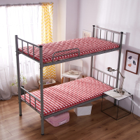 九氏Joesh床垫 色织水洗棉面料绗缝床垫子床褥 学生床垫格子花纹 环保无印染 加厚6cm榻榻米