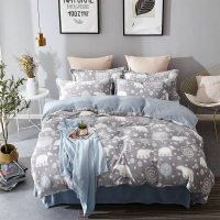 九氏Joesh雕花绒冬季保暖四件套 AB双版设计冬款床上用品被套床单枕套 5D雕花绒宝宝绒四件套