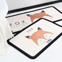 九氏Joesh地垫 北欧清新风格动物印花地垫飘窗垫 简约风格防滑地垫 高弹吸水地垫 飘窗垫