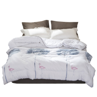 唛乐斯Mallas保暖冬被子 优质植物羊绒活性印花整张羽丝棉定点绗缝工艺加厚保暖冬季被芯