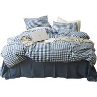 吉岳Giyou色织水洗全棉被套被罩 精梳全棉色织水洗条纹格子系列单件被套被芯套