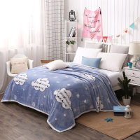 唛乐斯Mallas毯子毛毯 2018年新款云貂绒保暖盖毯 北欧时尚风格活性印花四季毯