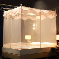 唛乐斯MALLAS三开门方顶拉链蚊帐 加密超柔帐纱 加大加高空间 全方位防蚊蚊帐