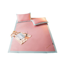 吉岳Giyou凉席三件套 5D冰感丝纤维面料 3D蜂窝透气网眼 可水洗易存放