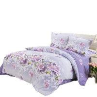 吉岳Giyou纯棉印花四件套全棉面料高支高密亲肤透气环保健康AB双版设计四件套