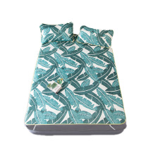 吉岳Giyou3D冰丝席三件套温润顺滑凉而不冰席面光滑时尚印花折叠收纳吸汗透气健康冰丝席三件套